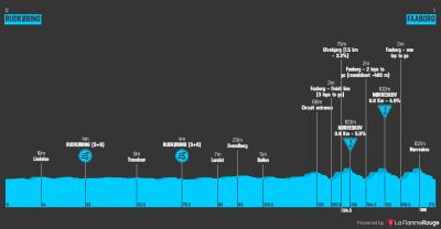 Miniprofil for cykelløbet PostNord Danmark Rundt [M] - 4. etape